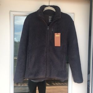 NWT girlfriend collective zip up fleece